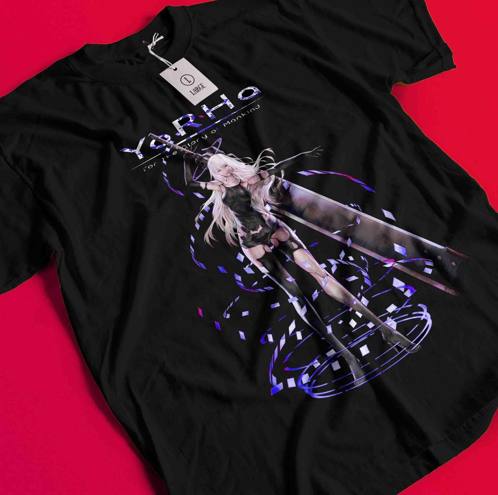 Футболка Nier Automata Футболка YoRHa 2A 2B 9S Emil Футболка Аниме Kaine Devola Waifu BB788 3XL