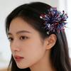 Hair Barrette Unique Patriotic Tinsel for Women Men Photo Props Western Hairpin Headwear Hair Ornaments