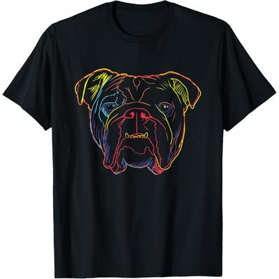 Hund Englische Bulldogge T-Shirt für Herren Damen