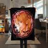 1PC Death Note Print Flannel Blanket, High Quality All Seasons, Home Decor, Warmth and Comfort, Perfect for Christmas Gifts