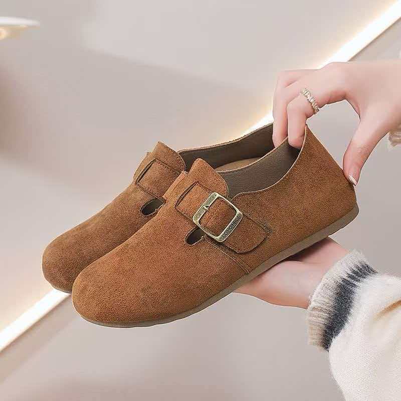 

Soft Sole Women s Walking Shoes Breathable Lightweight Single Shoes Casual Outdoor Slip-on Lazy Shoes 41 світло-коричневий колір