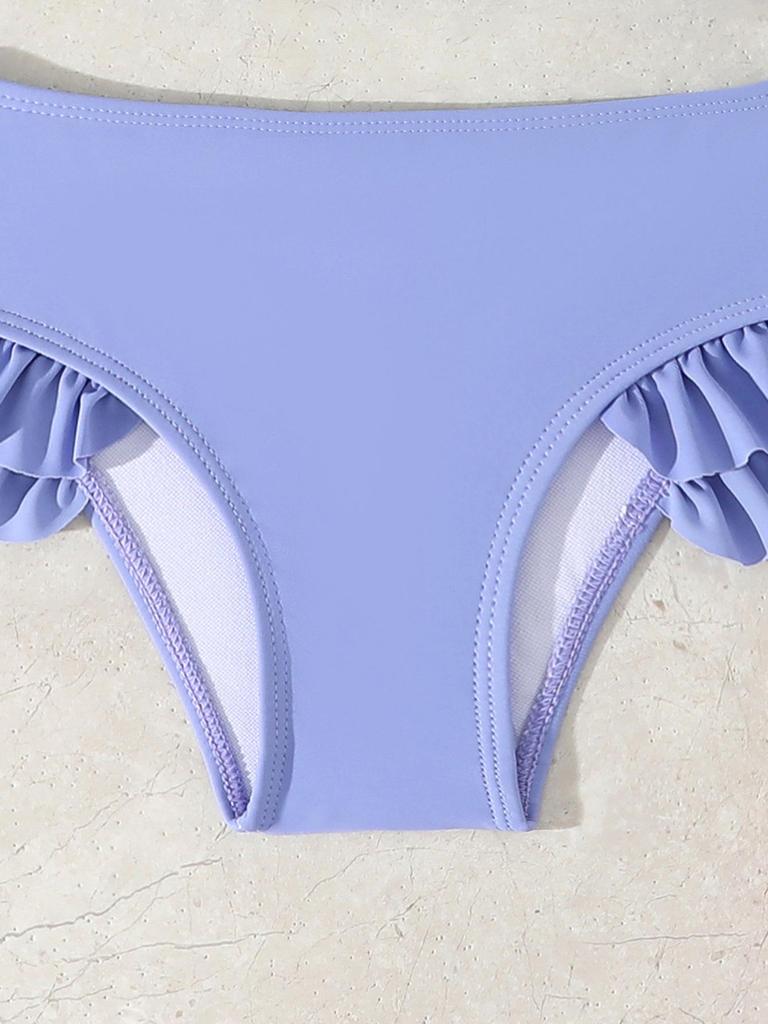 2026 Girls' Long Sleeve Two-Piece Swimsuit Set - Toddler Swimwear