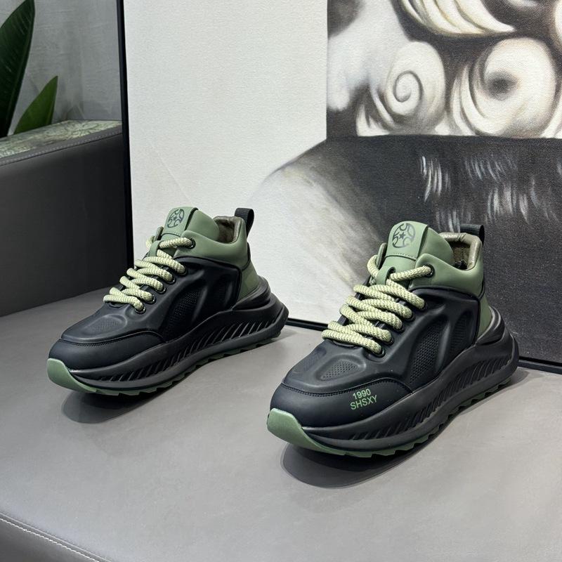 

Новая осенне-зимняя модная и универсальная обувь на толстой подошве для спорта и отдыха 44 черный коричневый