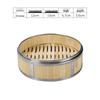ZISIZ Stainless Steel & Bamboo Steamer