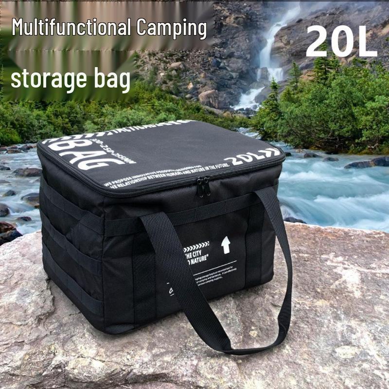 Large Capacity Outdoor Picnic Bag: Multifunctional Oxford Cloth Storage for Gas Tanks