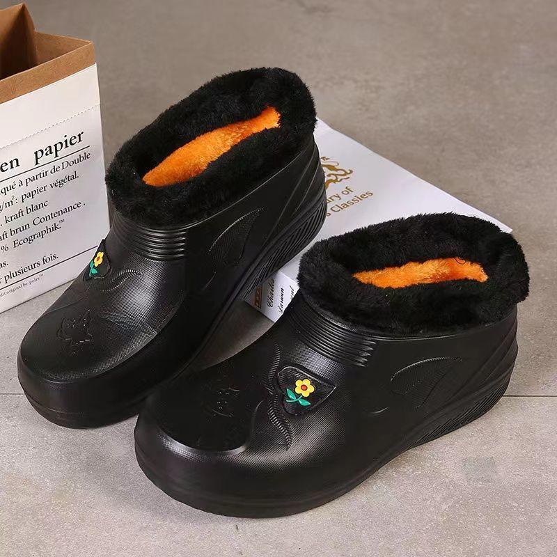 Women s Waterproof Cotton Shoes Keep Warm In Winter Waterproof and Non-slip Plus Winter Boots Thick Velvet High Boots The Shoe Size Is Too Small 40EUCN41 1209₽
