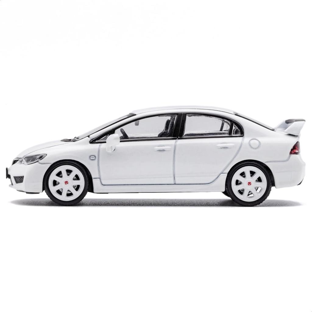 DIECASTTEAM Honda Civic FD2 RHD White Finished Model 1/64 Type-R LL-021-81