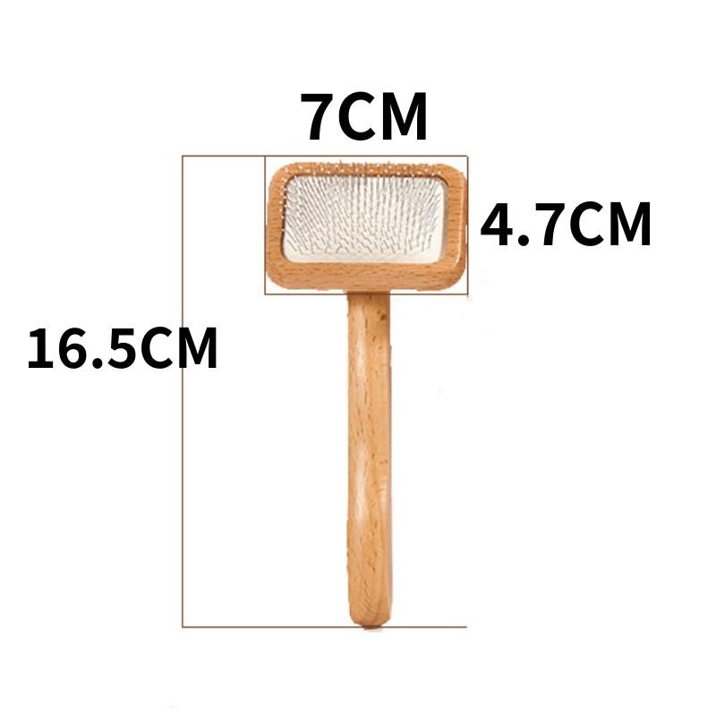 Dog Brush Wooden Dogs Comb Pet Hair Remover Dog Hair Comb Comfortable Handle Combs for Cat Hair Knot Cleaning Massage Cat Brush