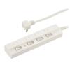OHM Electric Power Strip with Surge Protection, 4 Outlets, 2m Cable, Individual Switches with Indicators, and Anti-Shock Shutters, White, HS-TPK42W-22