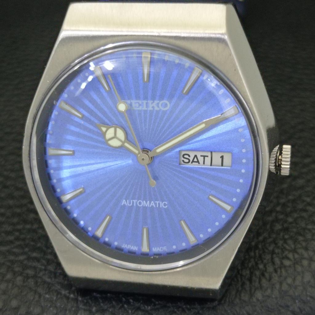 AUTOMATISK 6309A VINTAGE SEIKO JAPAN HERREKLOKKE MED BLÅ SKIVE a701526-5 R206b-a701526