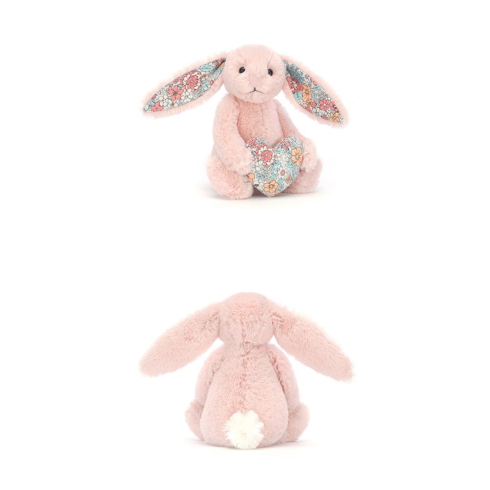 Jellycat Easter Series Flower Heart Blush Bunny Blush Doll Plush Doll 15cm Tall