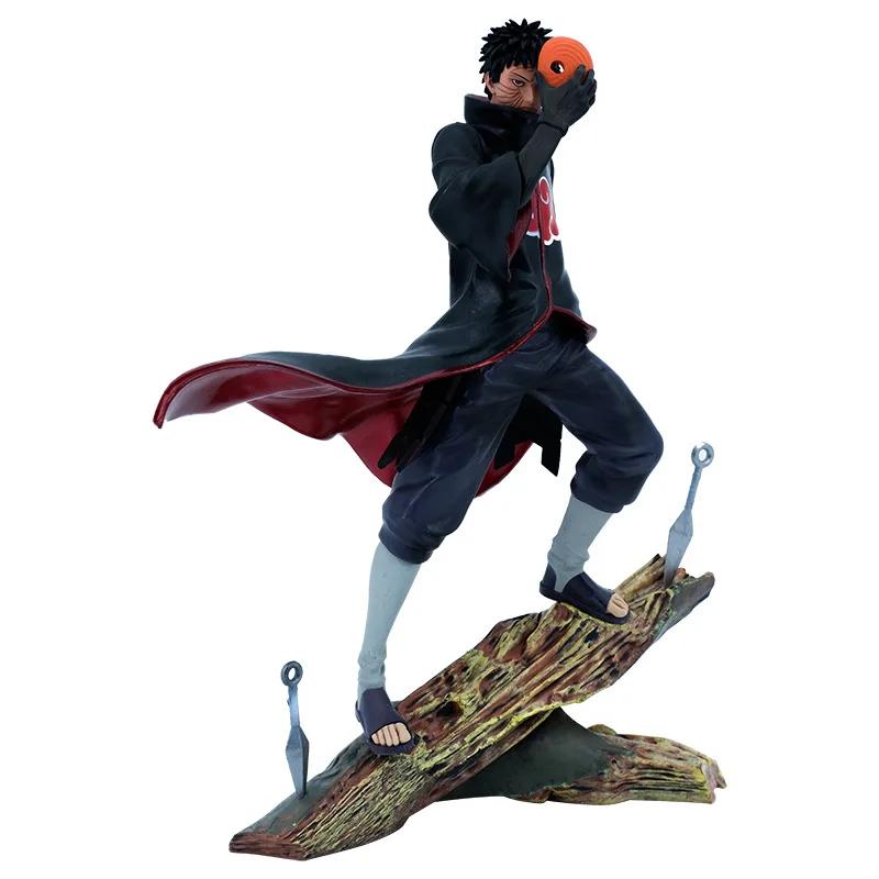 Anime Figurine GK Shippuden Akatsuki Tobi Uchiha Obito PVC Action Figure Statue Collection Model Toys For Kids