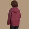 Stylish Plus Size Spring/Autumn Windbreaker Coat for Middle-Aged Women