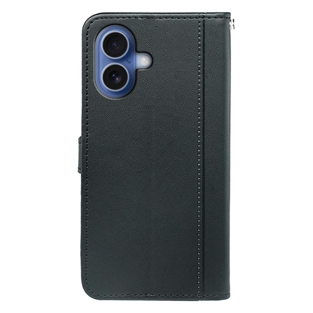 Etui Portfelowe na iPhone'a 17 Skórzane Pokrowiec na Telefon z Magnetycznym Zapięciem i Paskiem