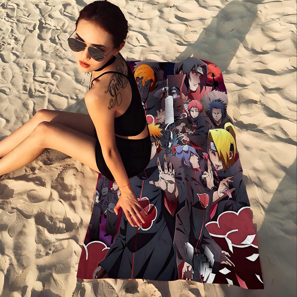 Anime N-Narutos Microfiber Printed Beach Towel Mountain Climbing Yoga Beach Swimming Running Absorbent Soft Towel