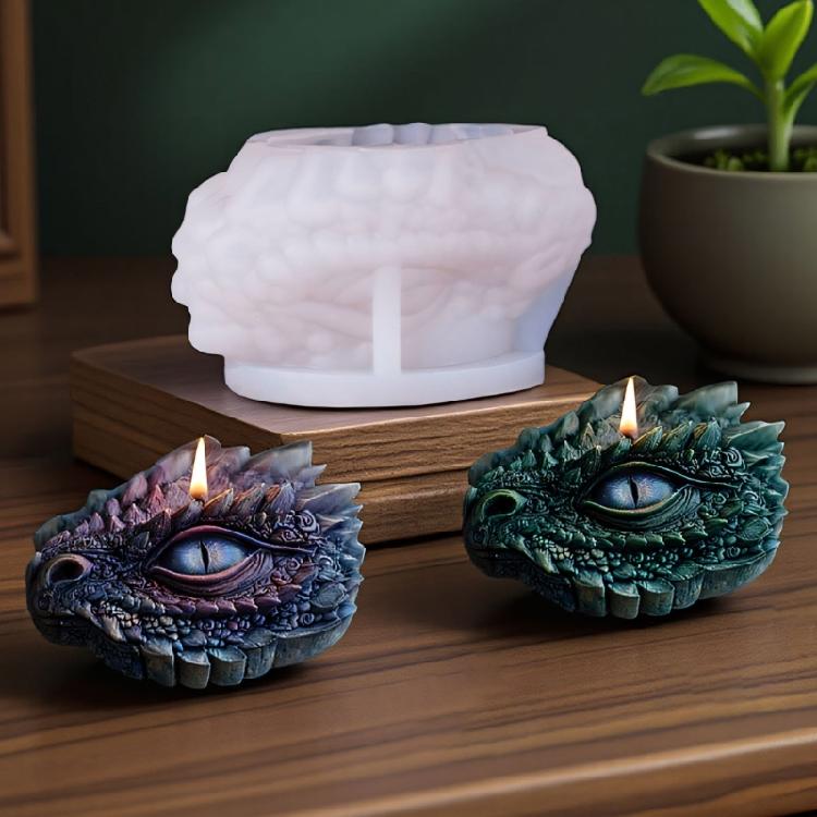 Dragon Eye Shaped Silicone Candle Mould Detachable Reusable Craft Tool For Artistics Creation
