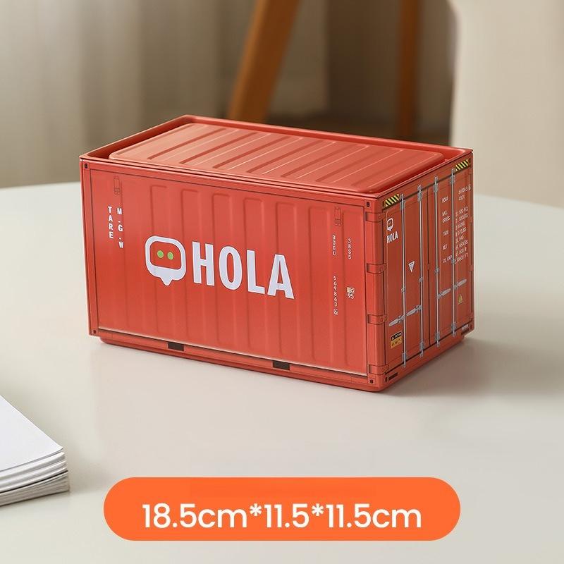 1pc Industrial Style Container Iron Tissue Box Storage Box, Creative Container Tissue Box for Home Living Room Simple Decoration, Holiday Gift