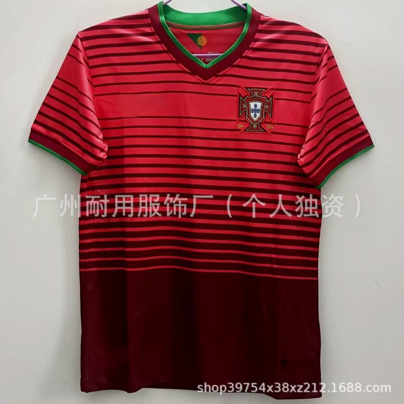 Retro Portugal Jerseys Commemorative Version No. 7 17 C Ronaldo Football Uniform Classic