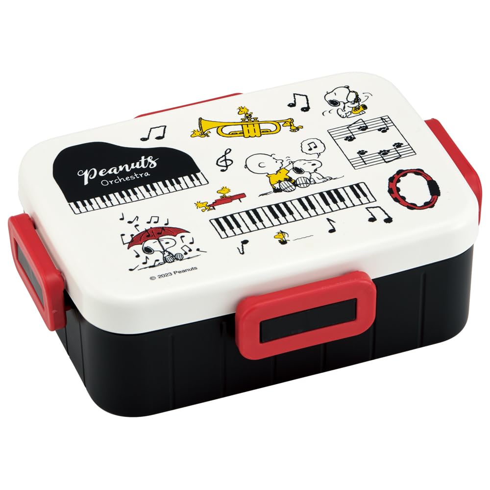 

Skater Lunch Dishwasher Made in Snoopy Orchestra Women s Box, 4-Point Lock, Antibacterial, 650ml, Safe, Leak-Resistant, Japan, Design, YZFL7AG-A