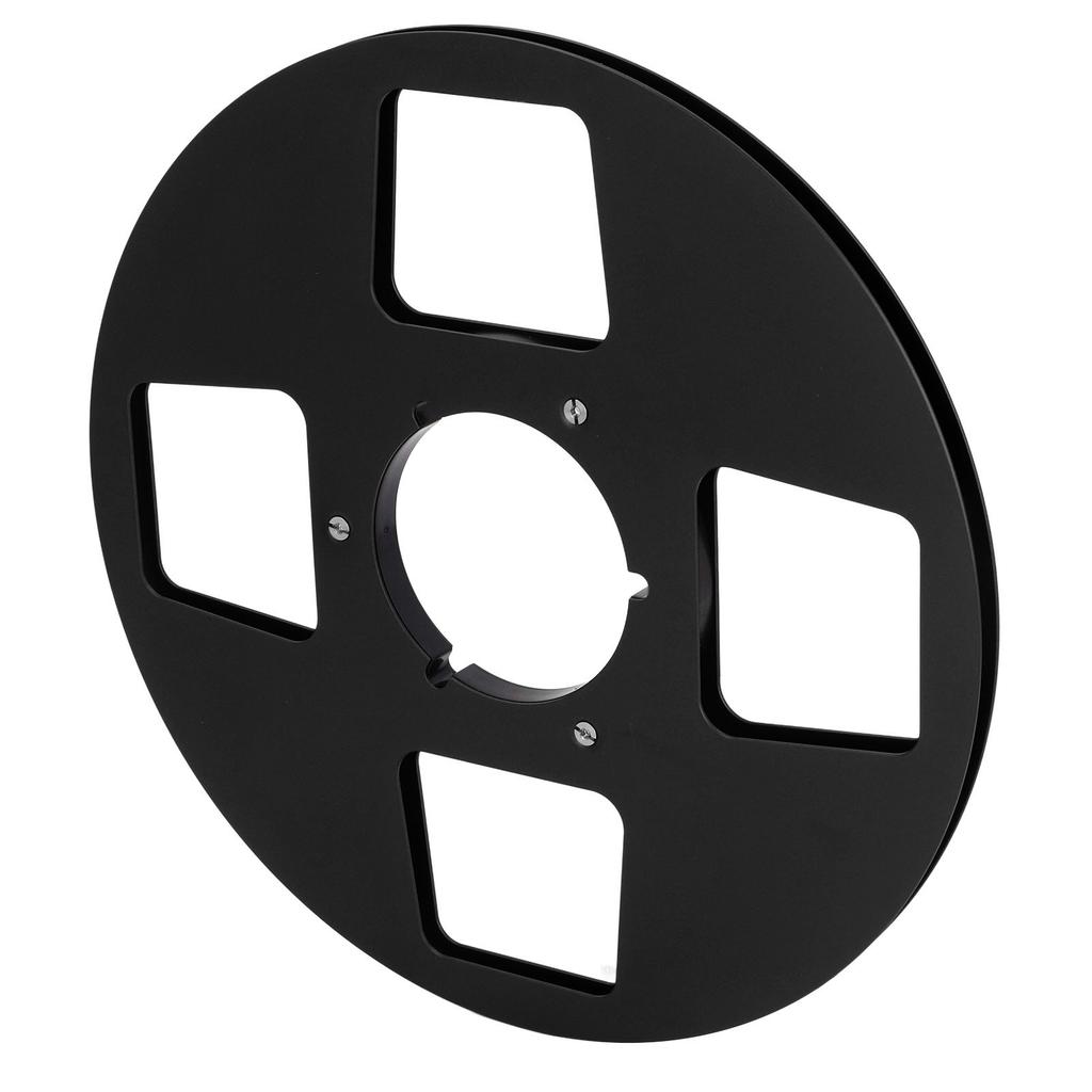 1Celsius4 10.5 Inch Empty Tape Reel 4 Hole Aluminum Alloy Opening Reel Sound Takeup Reel for Reel to Reel Tape Player