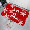 Christmas Buffalo Plaid Check Floor Mat Decorations Winter Xmas Front Door Mat Bathroom Non-Slip Foot Pad Christmas Decorations