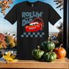 Rollin With Dad Lightning Mcqueen T-shirt T Shirt Men Women Unisex Tshirt SY723