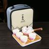 Portable Travel Tea Set Xiaokang Bubble Lazy Automatic Tea Making Artifact Ceramic Business Gift