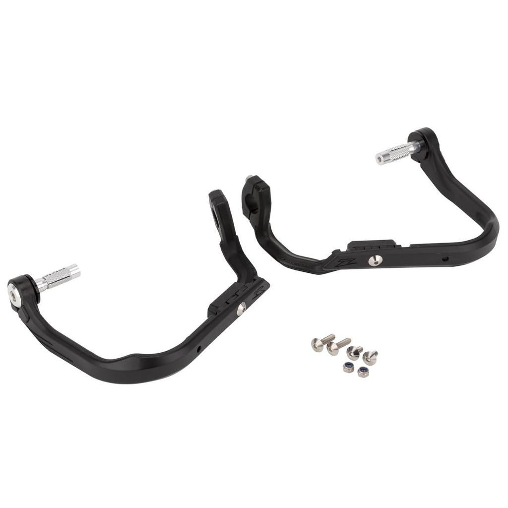 ZETA RACING Antler Hand Guards for Standard and Large Diameter Aluminum with Handlebar Clamps and Bar End Fits Bar Ends with Inner Diameters of