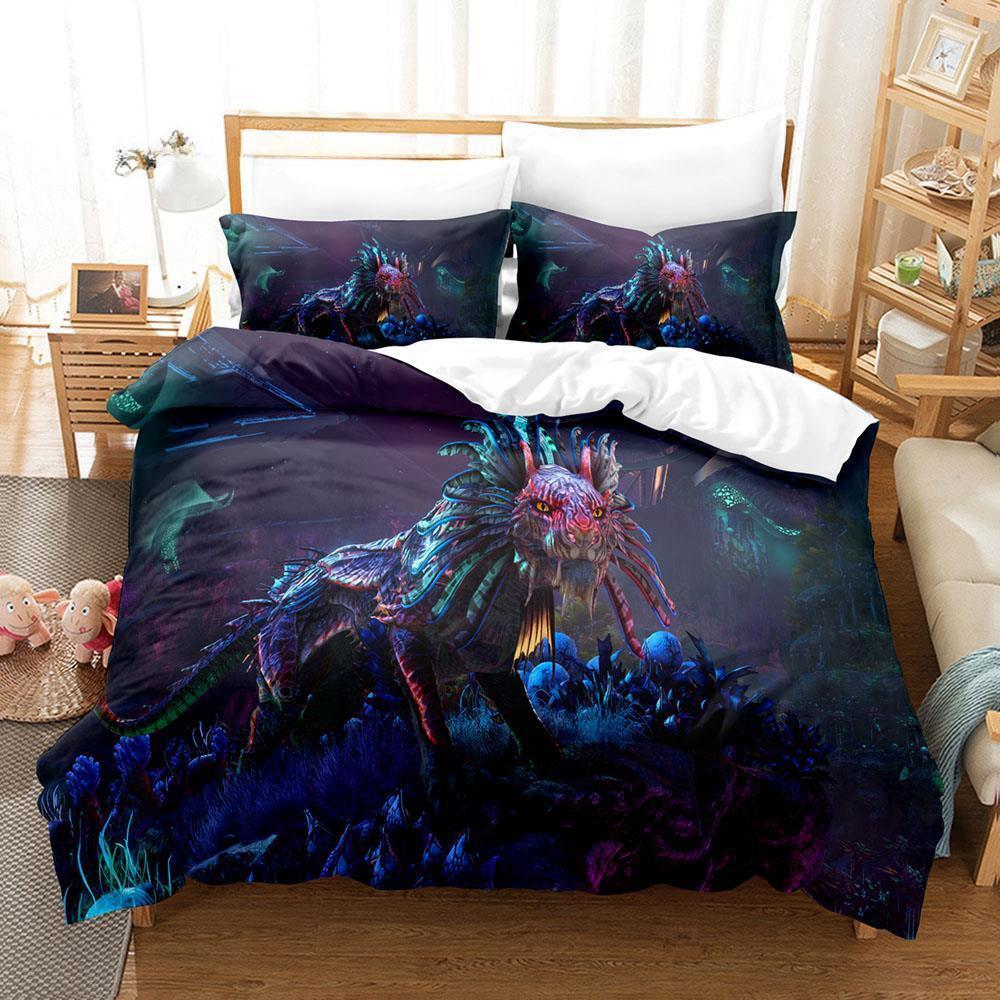 3D Print Game ARK Genesis Season Bedding Set Single Twin Full Queen King Size Bed Set Teenager Bedroom Sheet Set Home Textiles