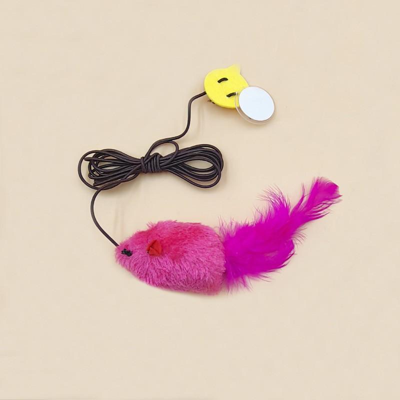 Interactive Plush Mouse Cat Toy With Night Fluorescence Simulation Mouse Cat Self Entertainment Indoor Pet Cat Toy