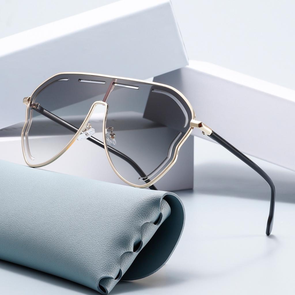Einteilige hohle Sonnenbrille Sonnenbrille Trendy Sonnenbrille Frauen
