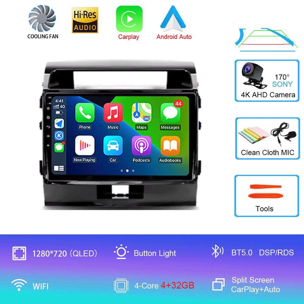 10.1 Inch Android For Toyota Land Cruiser 200 2007 - 2015   Car Radio Multimedia Player Navigation GPS Wireless Carplay DSP Wifi