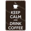 Bleib ruhig und mach weiter Metallblechschild Platte Trinken Bier Kaffee Bar Kneipe Club Plakette Heimdeko Wanddekoration Poster 30x20cm