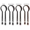 1Pcs Durable Ponytail Wig Headband Synthetic 45cm Hair Wig Piece Long Braid Women Headdress Party Styling Accessories