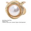 Women Scarf Ring Silk Scarf Ring Clip Faux Pearl Scarf Clasp Elegant Slide