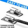 9.8ft Adjustable Large Hose Clamps Worm Gear Stainless Steel Clamp 6 Fasteners Large Adjustable Worm Gear Band Hose