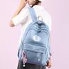High school junior high school female students wind schoolbag nylon light load reduction large capacity travel backpack new