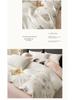G5Z Light Luxury Embroidery Soft Cotton Bedding Set - Duvet Cover, Fitted Sheet, and Pillowcases.