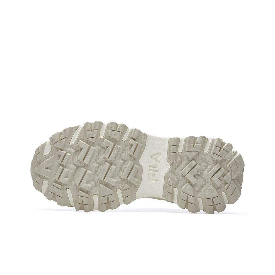 Fila Skyrunner Mesh Fabric Synthetic Leather Comfortable Versatile Low-Top Casual Shoes Women Sneaker Oatmeal-Gray F12W041135FSS