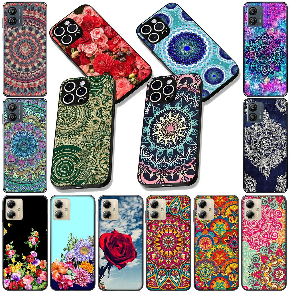 Floral Paisley Mandala Flower Texture Rose for Samsung Galaxy A05 A06 A14 A50 A51 A52 A12 A13 A23 A70 A07 A25 A26 M53 A56 Case