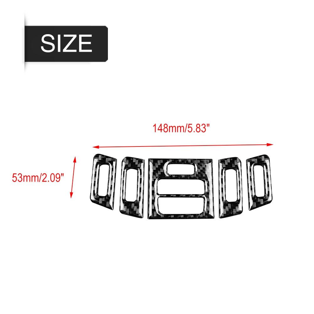 Carbon Fiber Car Interior Air Conditioner Outlet Panel Frame Cover Trim for BMW E90 92 93 (A)