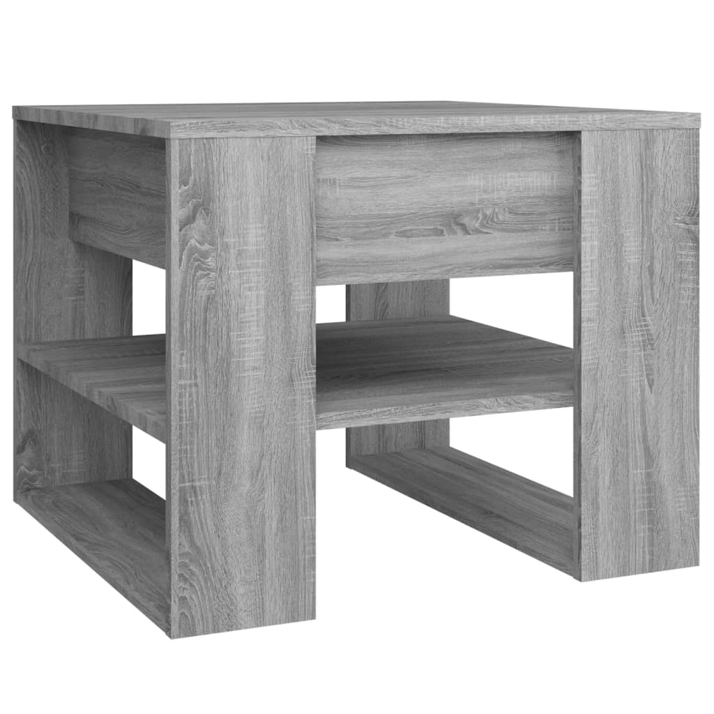  Coffee Table, Grey Sonoma Oak, 55.5x55x45 Cm