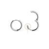 LATS 2024 New Simple Stainless Steel Small Hoop Earrings for Women Men 8mm To 20mm Round Cartilage Ear Piercing Fashion Jewelry