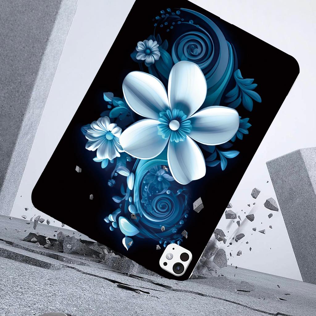 Für iPad Pro 11 (2024) Hülle Musterdruck Slim Weiche TPU Tablet-Hülle