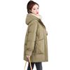 Down cotton-padded clothing women's long winter new loose thickened cotton-padded clothing casual women's cotton-padded jacket