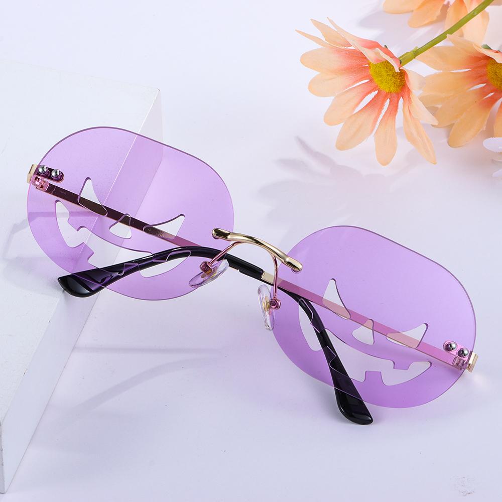 Halloween Decorations Oval Funny Party Glasses Sunglasses for Women Men Halloween Pumpkin Glasses