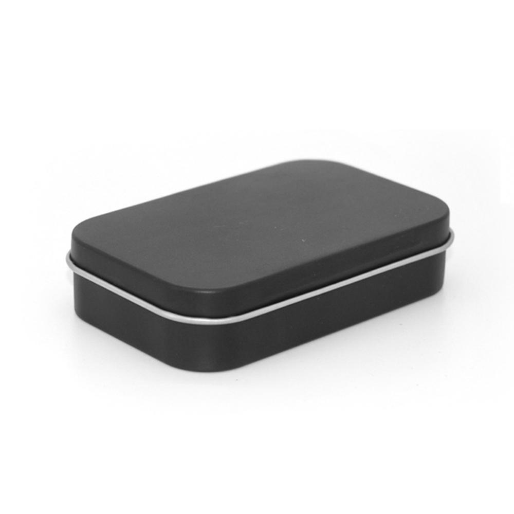 Metall Rechteckige Leere Mini Zinn Box Weißblech Push Candy Pille Fällen Bins Jar Klapp Behälter Kleine Organizer Lagerung Box