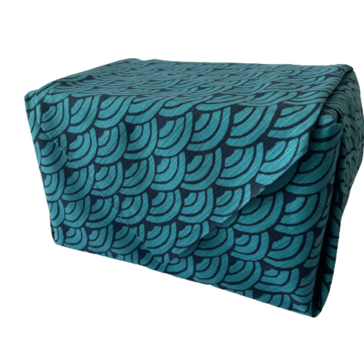 

большой Цинхайский мелкий лук и благоприятный стильный классический, сделанный из эко-ткани Showa мелкий лук и индиго Фурошики, размер, волна, синий, 105 см,