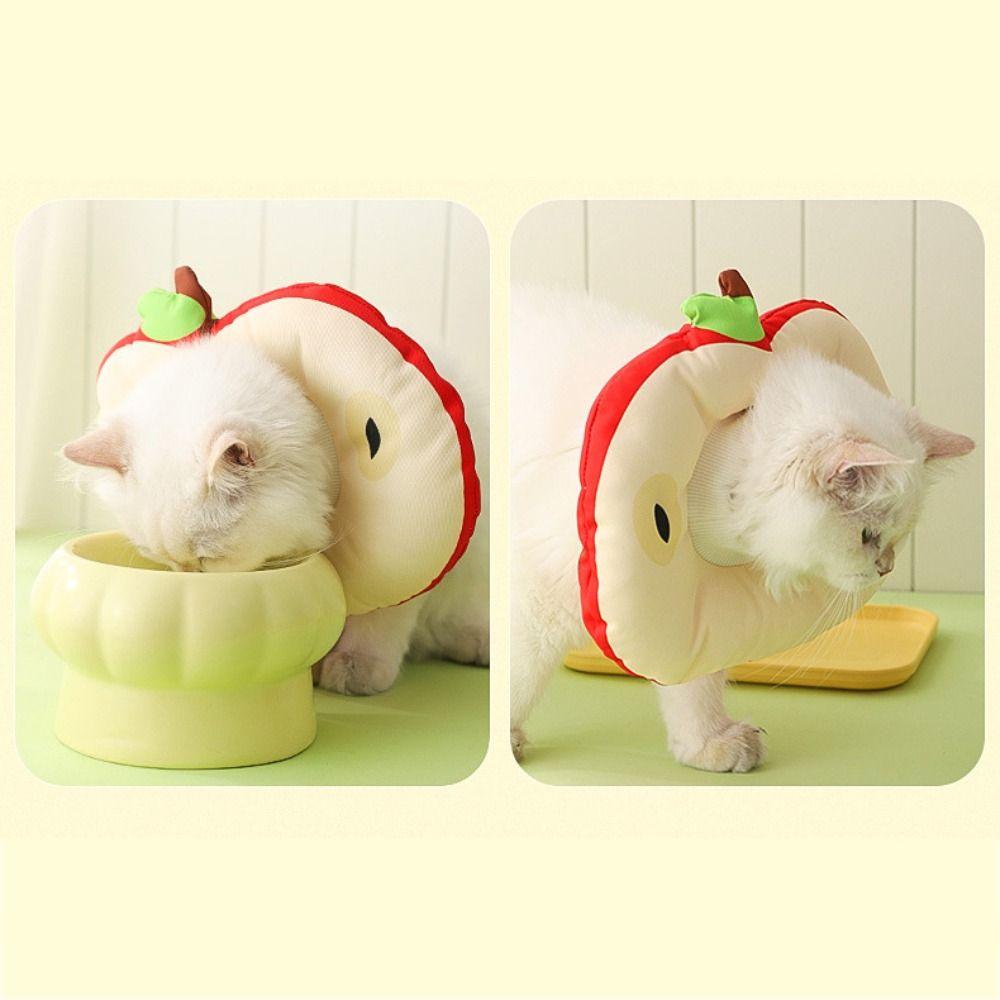 Cartoon Pet Protective Cone Adjustable Cat Anti-Lick Collar  Anti-Bite Protection