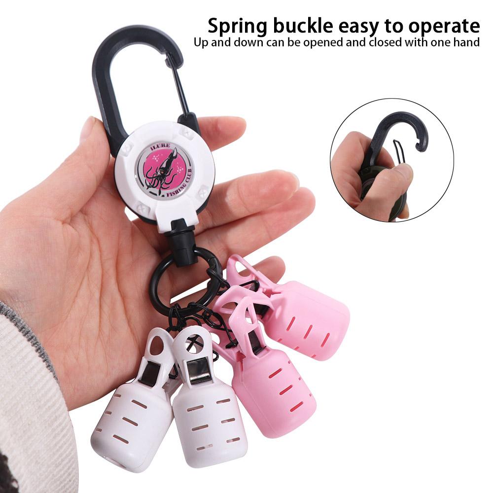 

4pcs/set Buckle Squid Jig Bait Protector Tank Shaped Bait Protector Kit Sea Fishing Style 4